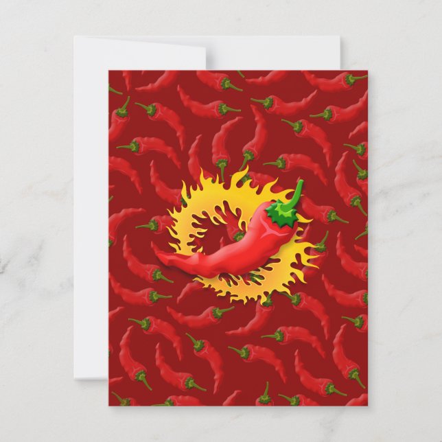 Carte Poivre avec flamme (Devant)