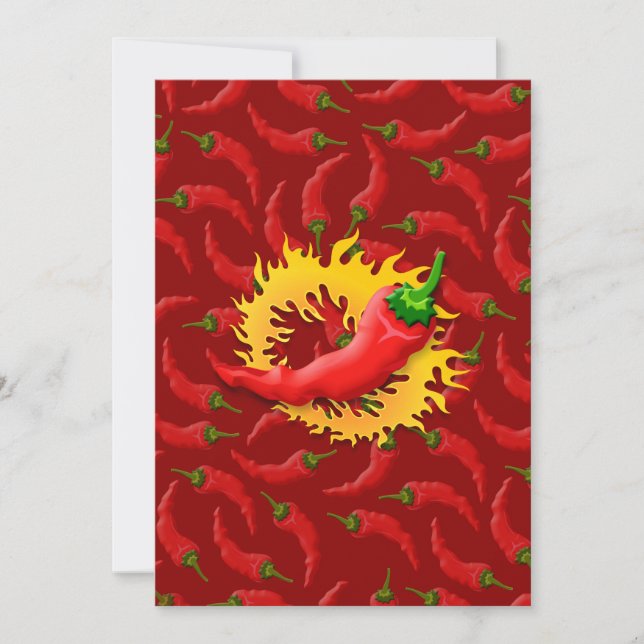 Carte Poivre avec flamme (Devant)