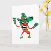 Carte Poivre de piment de danse (Fleur jaune)