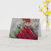 Carte Poivre de piment rouge (Fleur jaune)