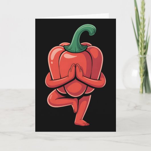 Carte Poivron Yoga (Devant)
