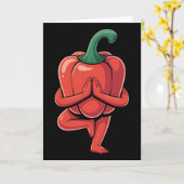 Carte Poivron Yoga (Fleur jaune)