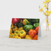 Carte Poivrons (Fleur jaune)