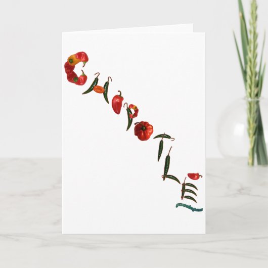 Carte Poivrons de piment de Chipotle (Devant)