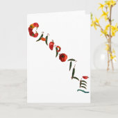 Carte Poivrons de piment de Chipotle (Fleur jaune)