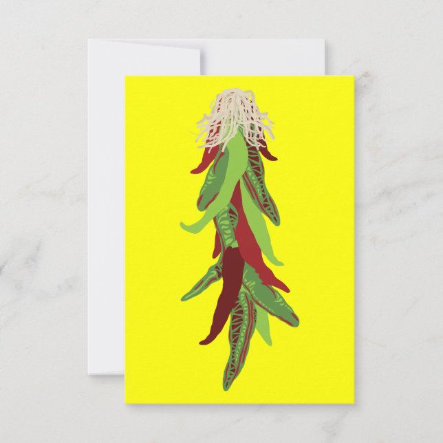 Carte poivrons verts (Devant)