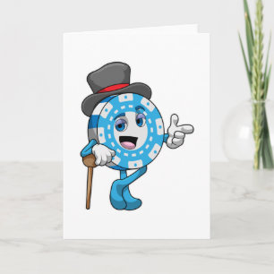 Carte Poker avec jetons Poker