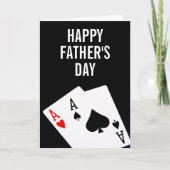 Carte Poker fête des pères (Devant)