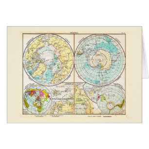 Carte polaire de langue allemande