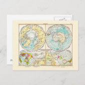 Carte polaire de langue allemande (Devant / Derrière)