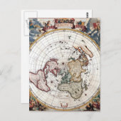 Carte polaire du 18° siècle (Devant / Derrière)