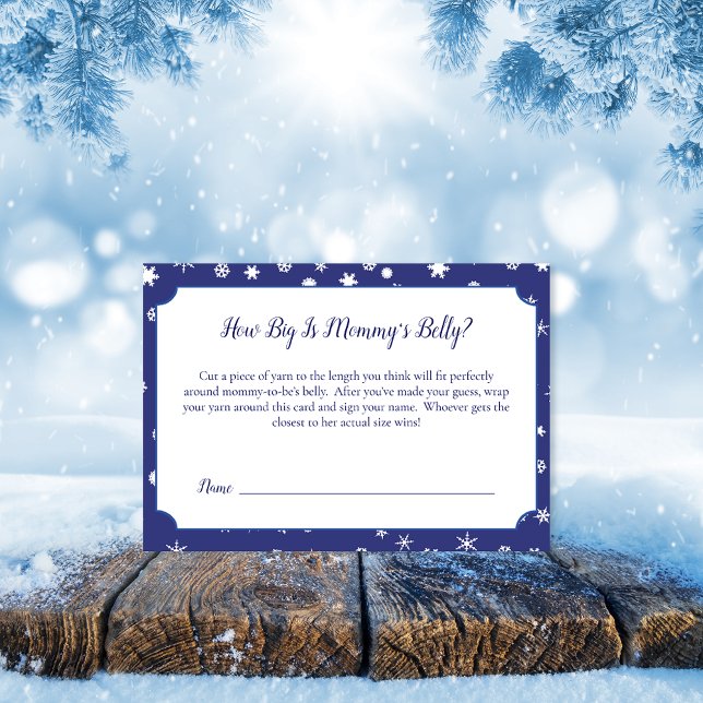 Carte Polar Bear Mommy's Belly Taille Baby shower Jeu (Créateur téléchargé)