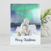 Carte Polar Bear Mother & Baby (Debout devant)