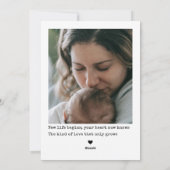 Carte Polaroid Style 2 Photos Première Fête des Mè (Dos)