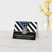 Carte Police Academy Graduation Police (Fleur jaune)