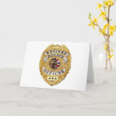 Carte Police_Badge_Retired (Fleur jaune)