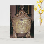 Carte Police baptismale affichage (Fleur jaune)