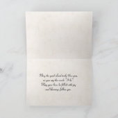 Carte Police d'amour mariage avec Feuilles (Intérieur)