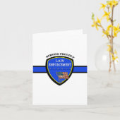 Carte Police de police vide à l'intérieur (Fleur jaune)