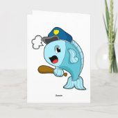 Carte Police des poissons casquette de police (Dos)