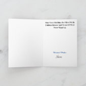 Carte Police et Jack Frost Funny Christmas Card (Intérieur)