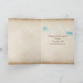 Carte Police florale mariage (Intérieur)