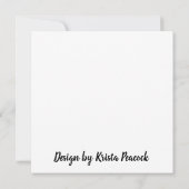 Carte Police Rétro Bonne Anniversaire Soeur colorée (Dos)