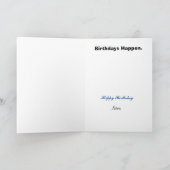 Carte Police SWAT Team Member Fundy Birthday Card (Intérieur)