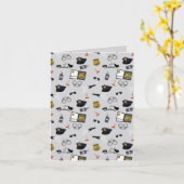 Carte Police Themed Policeman Cop Pattern (Fleur jaune)