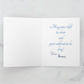 Carte Policeman's Birthday (Intérieur)