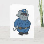 Carte Policier de police canine (Dos)