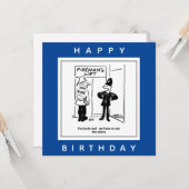 Carte Policier et pompier - Dessin de pompier (Devant/Arrière en situation)