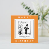 Carte Policier et pompier - Dessin de pompier (Debout devant)