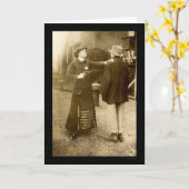 Carte Policière faisant une arrestation 1909 (Fleur jaune)