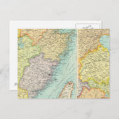 Carte politique de la Chine orientale (Devant / Derrière)