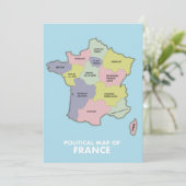 Carte politique de la France (Debout devant)
