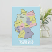 Carte politique de l'Allemagne (Debout devant)
