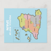 Carte politique de l'Espagne. (Devant)