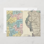 Carte politique de l'Illinois (Devant / Derrière)