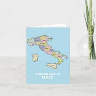 Carte politique de l'Italie Sauvegarder la date