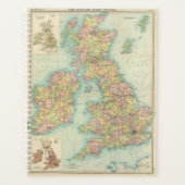 Carte politique des îles britanniques (Devant)