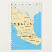 Carte politique du Mexique (Devant)