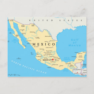 Carte politique du Mexique