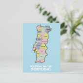 Carte politique du Portugal (Debout devant)