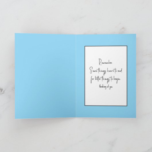 Carte Polka Dot Balloon Penser à vous (Intérieur)