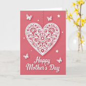 Carte Polka Dot Heartfelt Card (Fleur jaune)