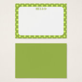 Carte Polka Dot Mini Plat // Tag Cadeau (Devant & derrière)