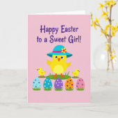 Carte Polka Dot Springtime Scene Card (Fleur jaune)