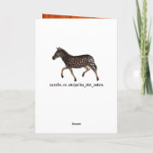 Carte Polka sculpté point Zebra (Dos)