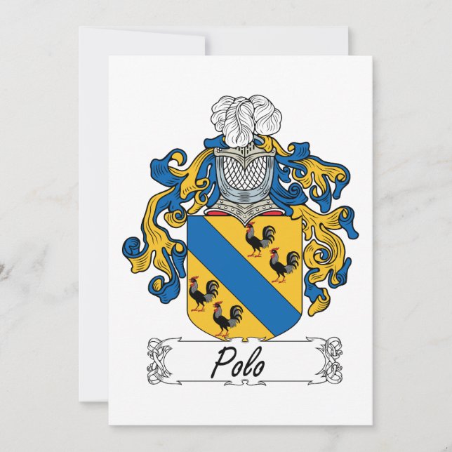 Carte Polo Family Crest (Devant)